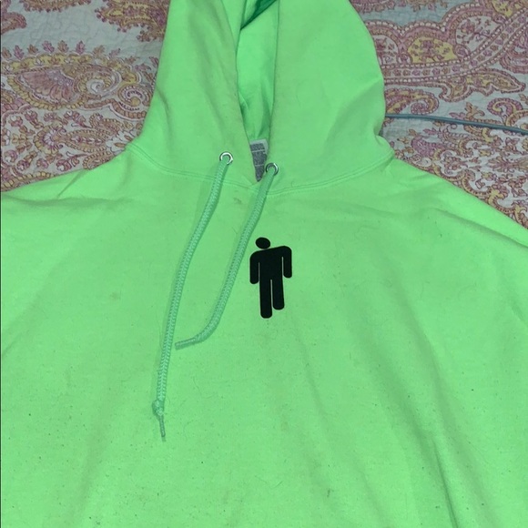 neon green billie eilish hoodie